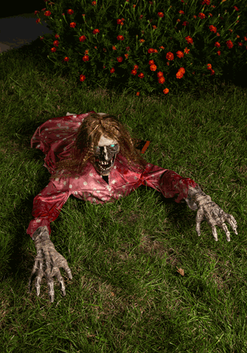 Animated Clawing Zombie Prop-0