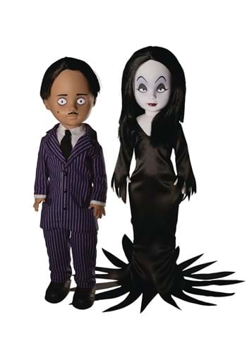 Living Dead Dolls Addams Family Gomez Morticia Dolls