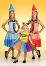 Kid's Blue Crayon Costume Dress Alt 1