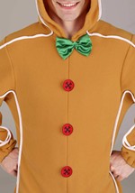 Adult Gingerbread Man Onesie Costume Alt 2