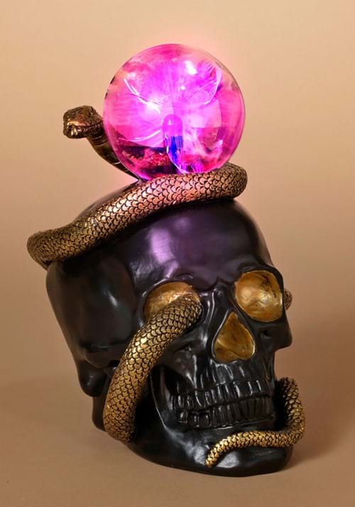 8 Skull Snake w Static Lighted Magic Ball