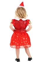 Girls Christmas Santa Toddler Costume Dress Alt 1