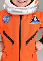 Toddler Orange Astronaut Jumpsuit Costume Alt 1
