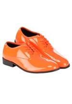 Adult Orange Shiny Tuxedo Shoe Alt 1