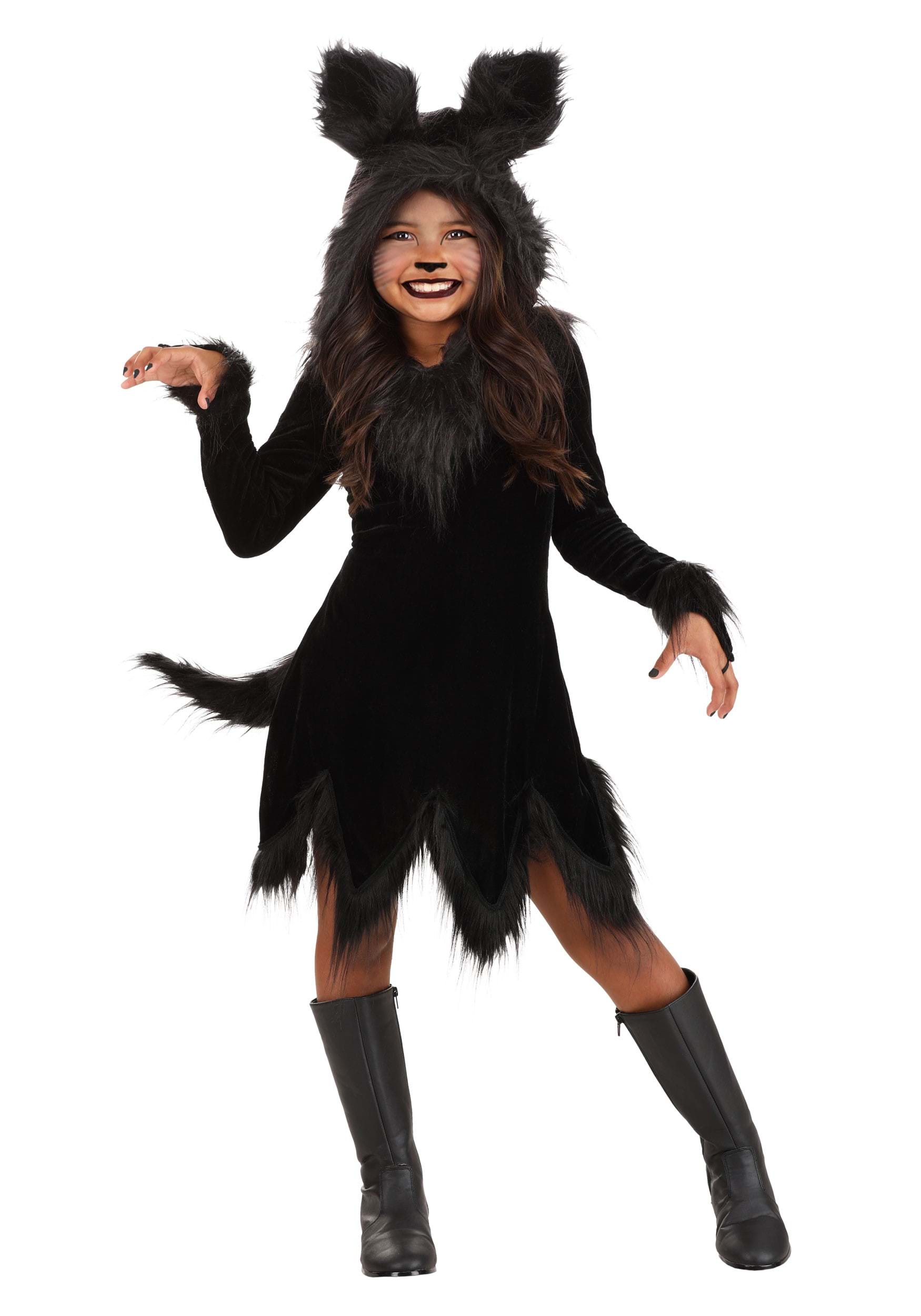 Funky Wolf Costume Set Mask Gloves Tail Latex Animal Themed - United Kingdom