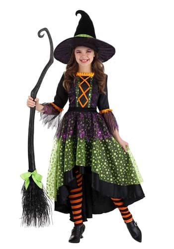 Girls Verdant Spring Witch Costume