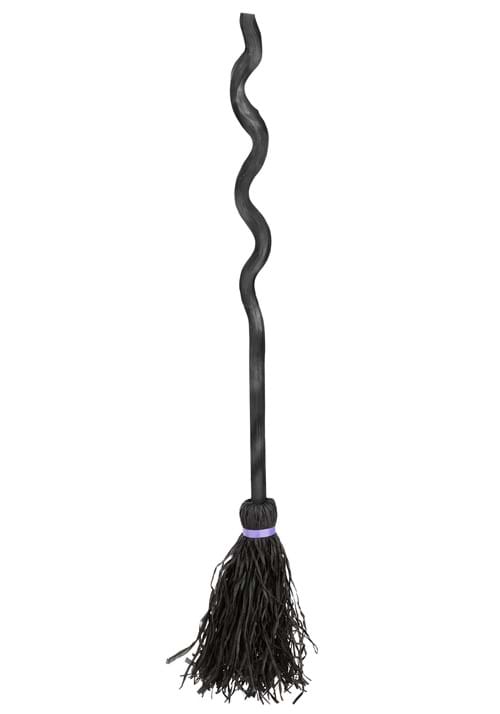 Witch Broom with Spiral Staff