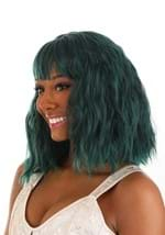 Black and Green Wavy Wig Alt 1