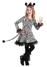 Kid's Dazzling Zebra Costume Alt 7