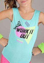 Totally 80s Workout Costume for Girls Alt 1