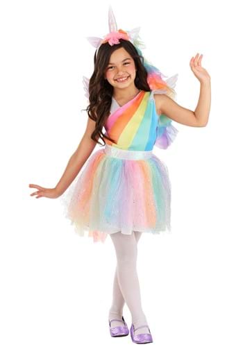 Girls Toddler Rainbow Unicorn Costume-update