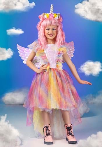 Girls Deluxe Winged Unicorn Costume--2-2