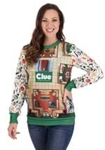 Adult Clue Board Game Mansion Sweater Alt 7