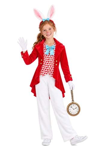 Dignified White Rabbit Costume for Girls upd
