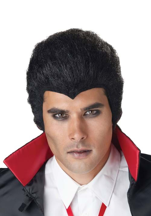 Mens Classic Black Vampire Wig