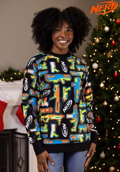 Nerf Gun Sweater for Adults