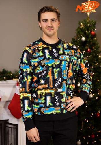 Nerf Gun Sweater for Adults Alt 1