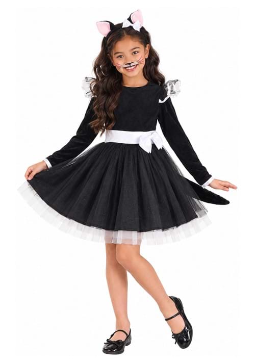 Girl's Black Cat Tutu Dress Costume upd