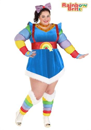 Plus Size Authentic Rainbow Brite Women's Costume