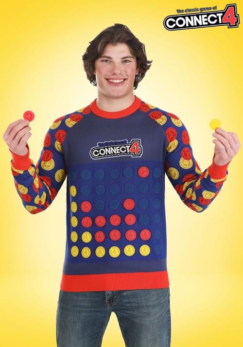 Hasbro Adult Connect Four Sweater UPD 1