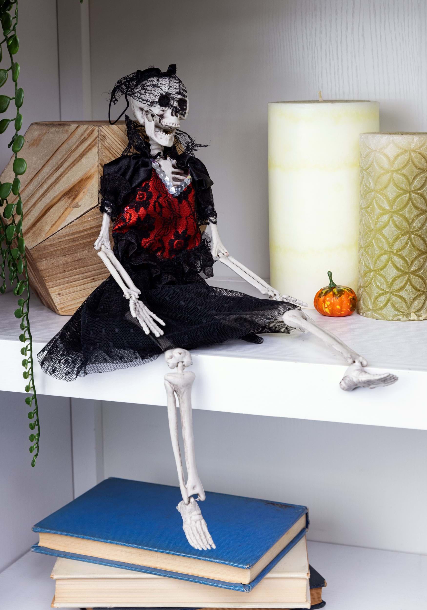 Women’s Small Halloween Skeleton Dress with Headband outlets (NEW)