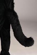 Big Tailed Kid's Black Cat Costume 3