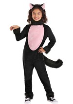 Big Tailed Kid's Black Cat Costume 4