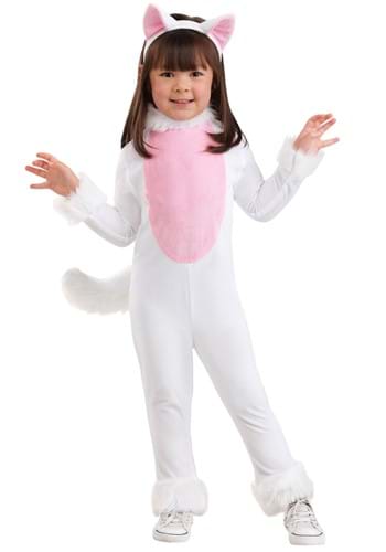 Big Tailed White Cat Toddler Costume