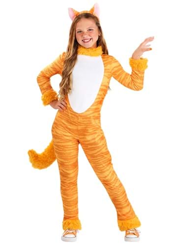 Big Tailed Tabby Cat Girls Costume
