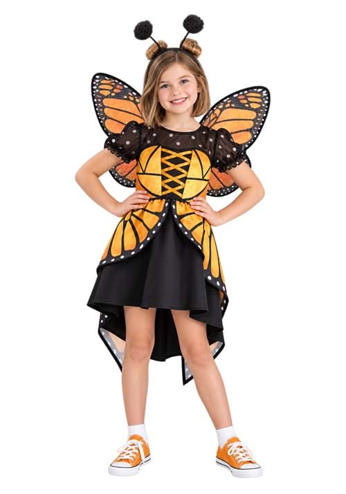 Trendy Butterfly Girls Costume Dress New Main