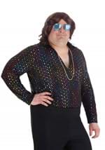 Mens Plus Size Dazzling Disco Costume Shirt
