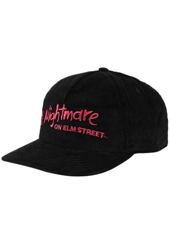 Embroidered Nightmare On Elm Street Logo Corduroy Hat