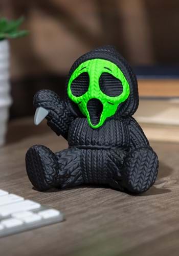 Green Ghost Face Fluorescent Handmade by Robots Vinyl Figure