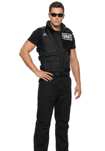 Deluxe SWAT Team Adult Costume Vest upd