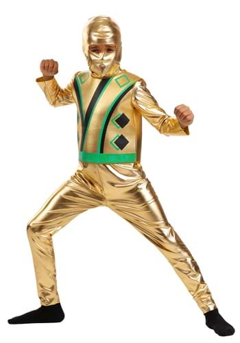 Gold Ninja Master Kids Costume