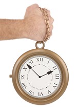 Over-Sized Clock Costume Necklace Alt 1