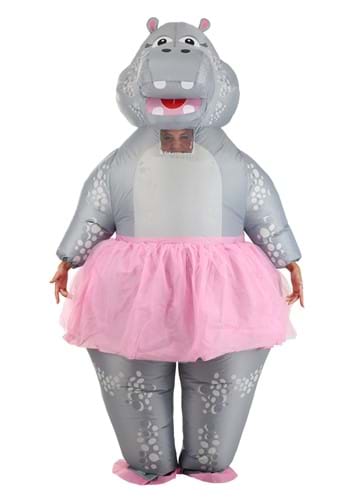 Adult Inflatable Ballerina Hippo Costume