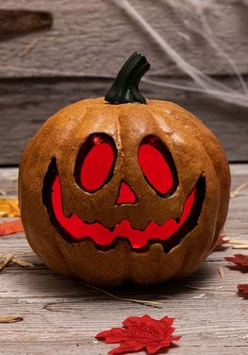 Light Up Happy Pumpkin Prop with Red Lights UPD