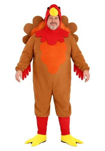 Plus Size Perky Turkey Costume for Adults UPD 1
