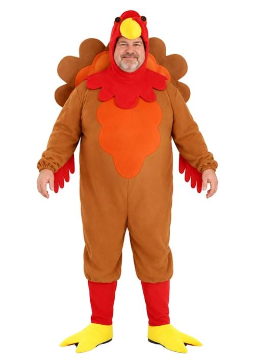 Plus Size Perky Turkey Costume for Adults UPD 1