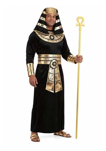 Adult Pharaoh Black Robe Deluxe Costume New Main