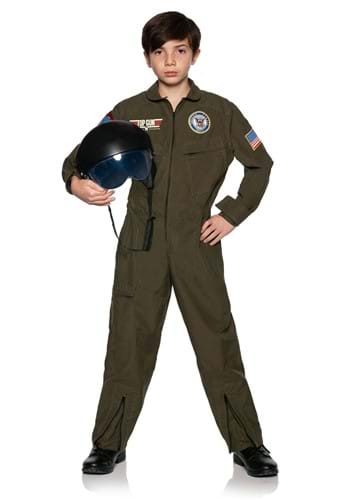 Kids US Navy Top Gun Jumpsuit Costume