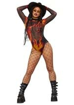 Womens Flame Mesh Bodysuit