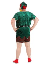 Men's Plus Size Sexy Christmas Elf Costume Alt 1