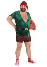 Mens Plus Size Sexy Christmas Elf Costume