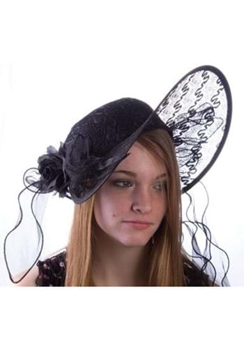 Black Lace Derby Hat