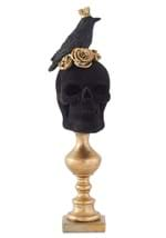 16" Black Velvet Skull W/ Roses Alt 2