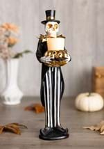 13" Skeleton W/ Candle Jack O Lantern Figure Alt 1