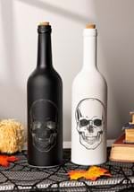 11" Matte Black Halloween LED Skull Bottle Alt 1