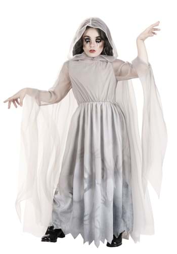 Girls Lady in White Ghost Costume Dress